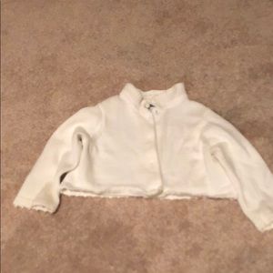 Janie and Jack white Sweater 6-12 months